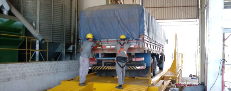 Unidade de São Gabriel recebe a primeira carga de soja de 2018