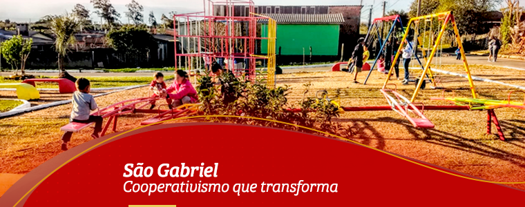 Cotrisel 62 anos: Praça é revitalizada para a comunidade em São Gabriel