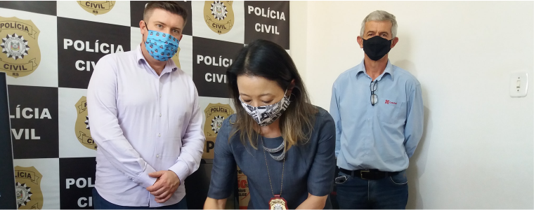 Cotrisel realiza doação para Delegacia de Polícia Cívil de Restinga Sêca